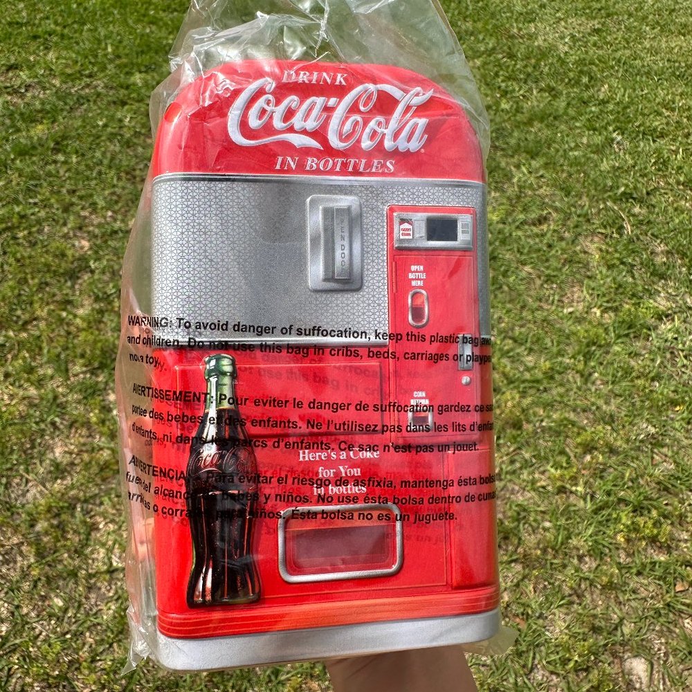 Coca Cola Large Money Bank Coin Money Jar Piggy Savings, Vintage Decor